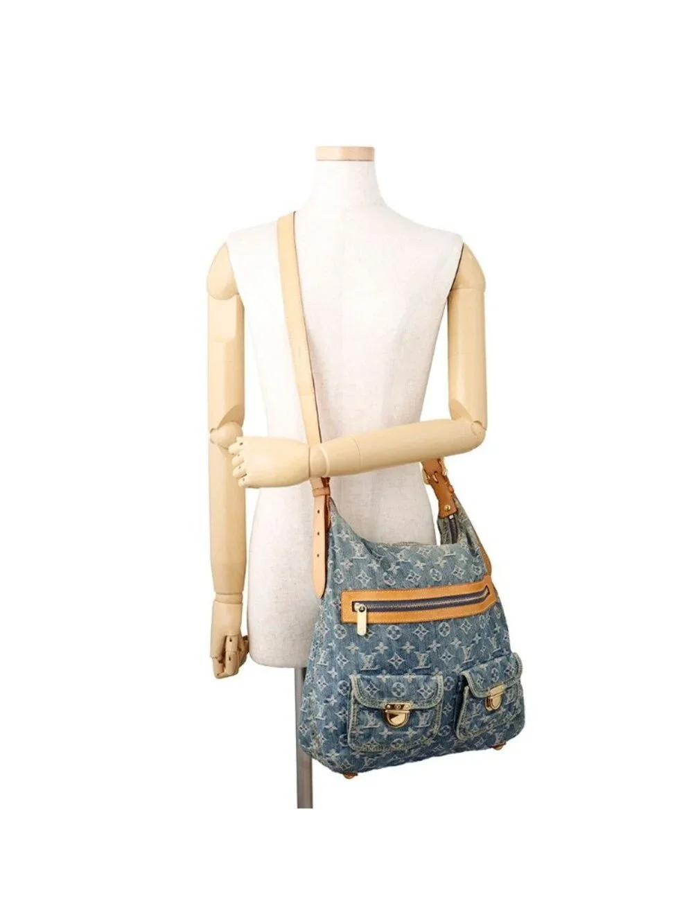 Louis Vuitton Shoulder Bag Monogram Denim GM 2-Way